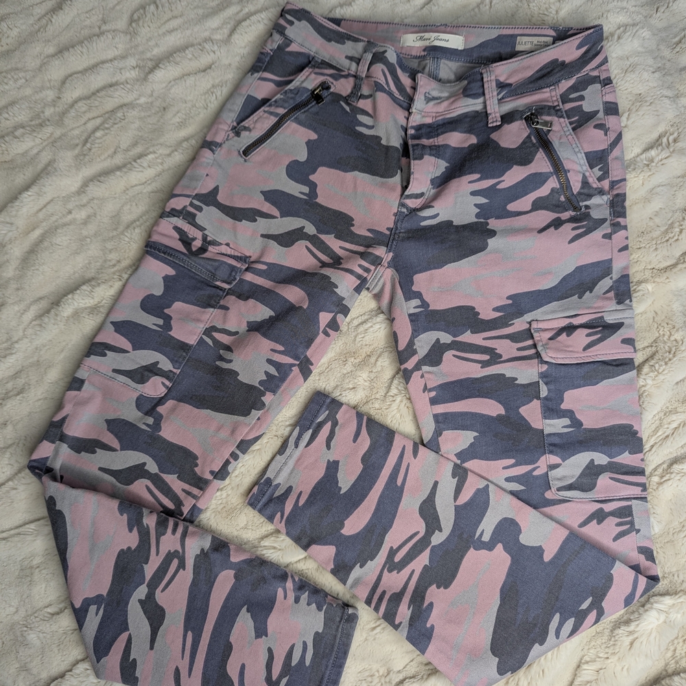 MAVI CARGO JEANS Pink and Gray Camouflage Cargo Pants